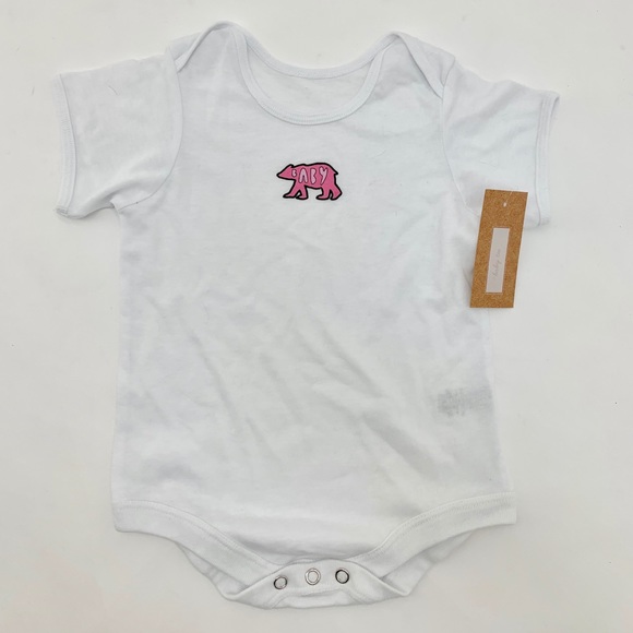 TwelveNYC Other - 4/$25 NEW Pink Baby Bear White Onesie Top 18M 24M
